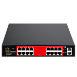Mello POE სვიჩი 16xGigabit POE Port+2xGigabit