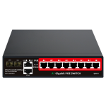 Mello POE სვიჩი 8xGigabit POE Port+2xGigabit