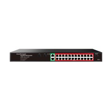 Mello Poe სვიჩი 24xGigabit POE Port+2xGigabit Uplinked+2xSFP