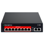 Mello Poe სვიჩი 8x100M POE Port+2x100M Uplinked