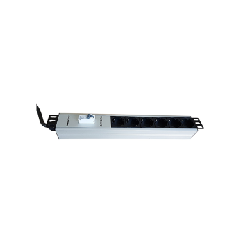 PB-S06-010-132-3A1PE - 230V / 32A PDU with 6xschuko sockets, 1xcircuit breaker, commando plug