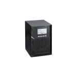 უწყვეტი კვების წყარო (UPS) - 1KVA/0.9KW On-line Tower, საჭიროებს 3 გარე მიერთების აკუმულატორს