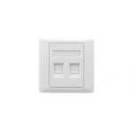 LAN როზეტის პანელი  - 2 პორტიანი