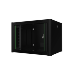 კედლის საკომუნიკაციო კარადა - 7U, 600x450მმ, შავი, Mirsan 