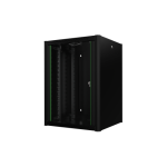 კედლის საკომუნიკაციო კარადა - 16U, 600x600მმ, შავი, Mirsan 