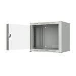 კედლის საკომუნიკაციო კარადა - 9U, 600x450მმ, თეთრი, Mirsan 