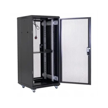საკომუნიკაციო კარადა (რეკი) Finen, A36027 -  27U 600x1000 mm, წინა და უკანა პერფორირებული კარებით