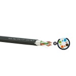 ქსელის კაბელი გარე მონტაჟის (ტროსით) CAT 5e F/UTP 4x2x24 AWG-CU - PE - DATA CABLE with Messenger OUTDOOR (Z11442-AP)