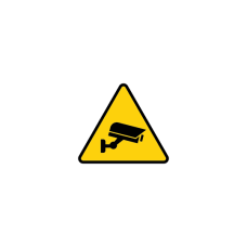 Monitoring warning sticker triangle (English) (for international marketing only) 100 pcs/bag, 2500 pcs/box 200*1