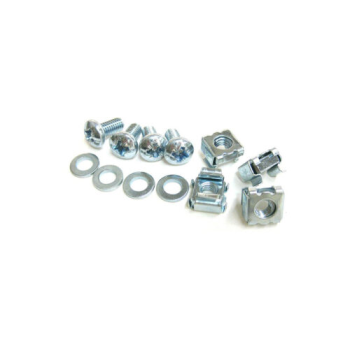 უჟანგავი ჭანჭიკების კომპლექტი: M6 caged nut, screw, washer 1 set:50 piece – ZEY.AKS6